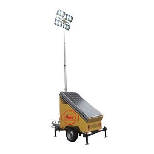 Tour de <span class=keywords><strong>sécurité</strong></span> mobile solaire avec caméra de surveillance CCTV sur remorque solaire - Product Image 4