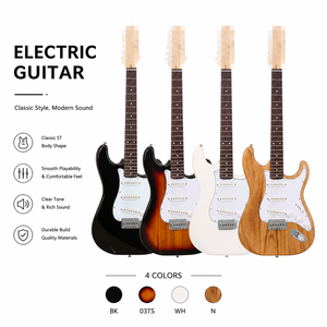 <span class=keywords><strong>Guitare</strong></span> électrique Swift Horse Classic S-S-S, 22 frettes, corps en bois <span class=keywords><strong>de</strong></span> Paulownia, finition brillante, à visser, <span class=keywords><strong>guitare</strong></span> professionnelle pour débutants - Product Image 1