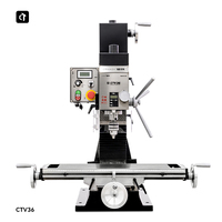 Machine de fraisage verticale à 3 axes de haute précision CTMACH CTV36, vitesse variable légère pour le travail des métaux