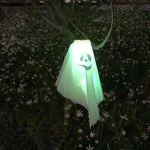 Decoración de Fantasma Brillante para Halloween, Adorno de Tela con Batería para Exteriores, Ideal para Decoración de Fiestas de Halloween - Product Image 2