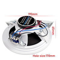 Système de sonorisation PA intérieur haut de gamme 6 pouces 10W, amplificateur durable à alimentation CA unique pour systèmes de sonorisation publique avec subwoofers
