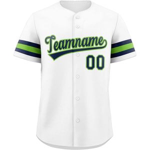 Custom Baseball Jersey Button <b>Down</b> Personalized Team Name Number Unisex Adult Moisture Wicking Sublimated 420g Fabric - Product Image 1