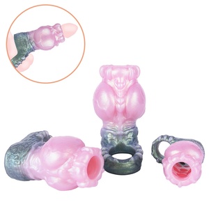 Funda de silicona suave para pene, extensor de pene, funda engrosadora de pene, extensor de pene masculino, juguetes sexuales para adultos al por mayor - Product Image 1