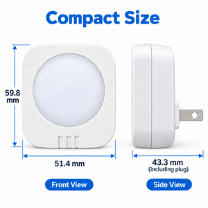 Veilleuse avec capteur de lumière du crépuscule à l'aube, à brancher sur le mur, pour salle de bain, couloir, escalier, cuisine, chambre, garage, lampe de nuit LED pour enfants - Product Image 3