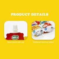 Sachets souples personnalisés imprimés avec bec verseur pour jus de fruits, boissons, lait et yaourt