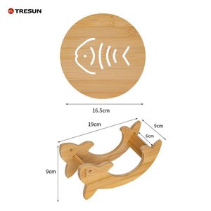 Wooden <strong>Table</strong> Placemat Heat Resistant Hot <strong>Pot</strong> Coasters Hollow Wooden Coasters - Product Image 2
