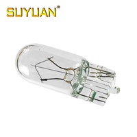 Ampoule halogène miniature T10 12V 5W Lumière blanc chaud W5W 194 158 Ampoule d'éclairage intérieur automobile