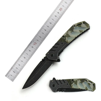 Couteaux de poche de survie en plein air, manche de couleur de Camouflage personnalisé