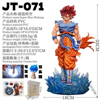 Figura de Anime Super Saiyan Goku con Doble Cabeza y Luz LED, Modelo de PVC GK, con Caja de Cartón, Venta al Por Mayor