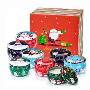 Top selling Christmas Scented Candles gift set Natural Soy Wax Candles for Party holiday Christmas gifts cheap price Wholesale