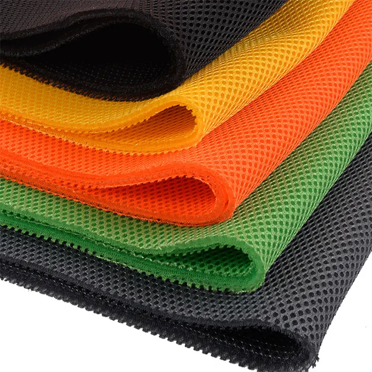 Shoe Lining 3d Mesh Soft Black Sandwich Mesh Washable 3d Air Mesh Fabric For Shoe