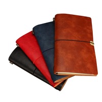 B5 A6 disponible cahiers en cuir d'affaires journal blanc doublé imprimé à feuilles mobiles 6 planificateur de reliure à anneaux pour les cadeaux de Journal