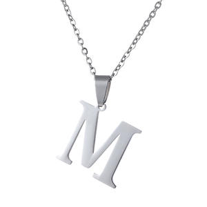 Collares de acero inoxidable personalizados para <span class=keywords><strong>hombre</strong></span> y mujer, 26 letras en inglés, collar con inicial de A-Z dorado a la moda para parejas, 2022 - Product Image 5