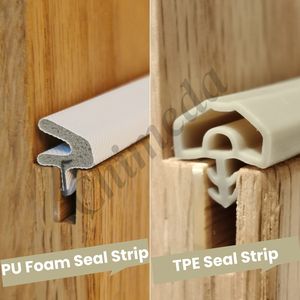 Cinta de Sellado de Espuma de PU para Puertas de Madera, Insonorizante, Resistente al Viento y al Polvo, Sin Pegamento - Product Image 4