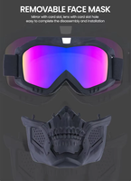 Masque de moto anti-UV OTG MX coupe-vent, masque de motocross, lunettes de protection anti-buée