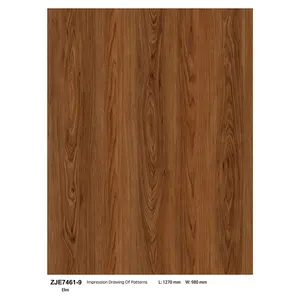Suelo de tablones de vinilo Lvt con aspecto de madera de fábrica de China, suelo de clic de vinilo de 3,5mm y 6mm, suelo de PVC de Hospital para ventas al por mayor