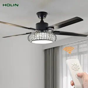 Modern Ceiling Fans With Light And Remote 3 Colors Dimmable Living Room Led BLDC Ceiling Fans With Light