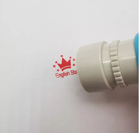 Tampon tampon de bureau personnalisé OEM, Logo rond auto-encreur en caoutchouc personnalisé