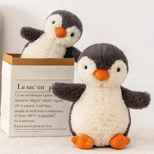 Wholesale Kawaii Kids Gift Doll Soft Stuffed Peanut Penguin Plush Toy Cute Small Baby Soothing Rag Doll