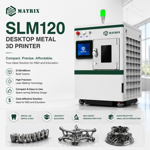 Imprimante 3D à fusion de poudre métallique de bureau SLM120 pour modèles dentaires, projets de recherche et prototypage - Product Image 1