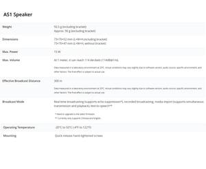 Altavoz Intercomunicador DJ Matrice 4E/4T AS1 con Luces LED y Control Remoto para Dron Matrice 4E/4D, Grabación de Voz de 6 Ejes y Transmisión - Product Image 2