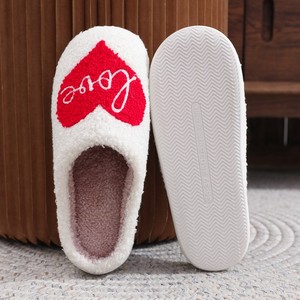 Fashion Indoor Plush for <b>Slippers</b> Soft Comfortable Heart Couple Slide <b>Slipper</b> for Men Women Light Weight for - Product Image 2
