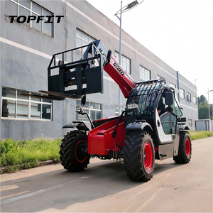 TOPFIT TR730 Construction Telehandler Yunnei Diesel Engine 76KW 1m Bucket High Efficiency for Material <b>Stacking</b> Loader - Product Image 2