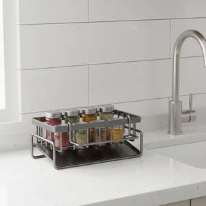 Organisateur d'évier multifonctionnel, support à éponge, support à éponge pour évier antirouille, organisateur d'évier <span class=keywords><strong>de</strong></span> cuisine multifonctionnel - Product Image 2
