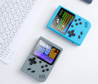 Console de jeu portable 400-en-1 au design classique avec batterie intégrée, prise en charge du double joueur, connexion TV, écran 3 pouces et manette de jeu