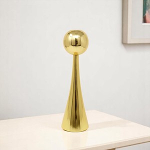 HMS 12 \ "oro in acciaio inox conico candelabro bastone a spirale matrimoni natale Halloween cene bar cotone cera di soia - Product Image 1