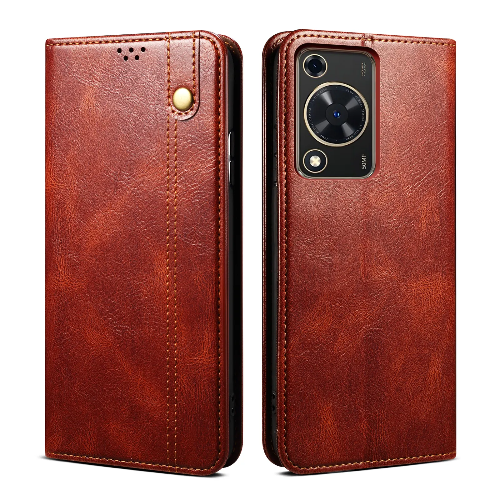 Роскошный Магнитный Флип кожаный чехол для смартфона Huawei Chang Xiang 70