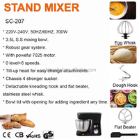 Robot culinaire électrique allemand Westchef 4L avec couvercle insonorisé, commande tactile, mixeur multifonctionnel, trancheuse, râpe et hachoir