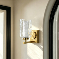 Lampe murale intérieure rechargeable en verre pour la maison, l'hôtel, la chambre à coucher, éclairage encastré LED pour marches d'escalier