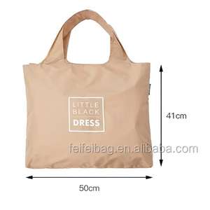 Sacola Dobrável FeiFei Personalizada 210D de Poliéster Reciclado, Reutilizável e Resistente com Bolsa de Armazenamento - Product Image 4