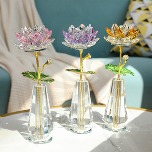 Dazi Cristal Loto Octagonal de Vidrio, Decoración para el Hogar, Regalo para Sala de Estar, Mesa de Centro - Product Image 2