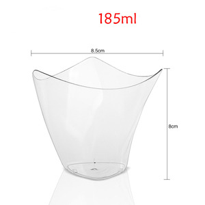 Dùng Một Lần 185Ml/200Ml Nhựa Trong Suốt Mousse Bánh Tráng Miệng Cốc Với Pe Muỗng Biểu Tượng Tùy Chỉnh Cho Cà Phê Thực Phẩm Nước Trái Cây Sữa Snack - Product Image 5