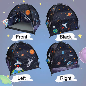 Carpa <span class=keywords><strong>de</strong></span> Juego Infantil Plegable Personalizada <span class=keywords><strong>para</strong></span> Interiores, Casa <span class=keywords><strong>de</strong></span> Juego <span class=keywords><strong>para</strong></span> Niños, Carpa Espacial <span class=keywords><strong>de</strong></span> Poliéster con Estampado del Cosmos - Product Image 2