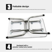 Table de toilettage pour animaux pliable, portable, antidérapante, avec structure en acier inoxydable pour grands chiens et chats, bain, toilettage, séchage, salons pour animaux