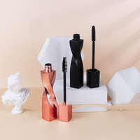 Tube de mascara vide en plastique de haute qualité de 15 ml avec logo personnalisé, emballage élégant, cosmétique estampé à chaud