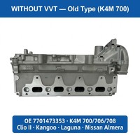 Ensemble de culasse K4M avec ou sans VVT 1.6 16VDOHC Renault Mégane Clio Logan Duster Dacia Lada 7701474364 8200735758