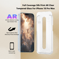 Protection d'écran en verre trempé HD anti-reflet pour téléphone portable pour iPhone 18 Pro Max