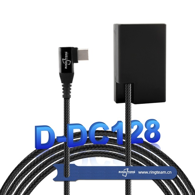 New Braided Cable TYPE-C USB-C PD Right Angled K-AC128 D-AC128 DC128 DC Coupler for Pentax K-50 K50 K-30 K30 K-R KR K-S1 K-S2
