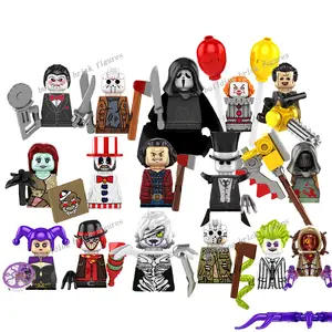 Serie de terror de Halloween Mini Freddy Sally Jason Building Blocks Figuras Juguetes de plástico Juguetes KF6175 KF6176 KF6173