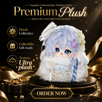Poupée en peluche Anime Lolita, jouet en peluche rembourré en coton PP doux, robe en dentelle, cadeau de collection, vente en gros personnalisée