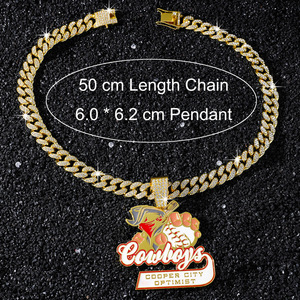 Nouveau Collier Pendentif Lettre Artistique Dessin Animé Mignon Style Hip-Hop pour Homme, Bijoux de Mode Tendance, Vente en Gros 2026 - Product Image 5