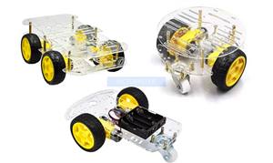 4wd Singlelayer And Doublelayer Bending Plate Electric racing intelligent car kit robot <strong>ca</strong> - Product Image 2