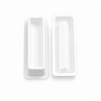 Plateau de laboratoire en PET blanc, version étroite, haute efficacité pour la division de lots d'échantillons, idéal pour les expériences et le rangement de matériel de laboratoire