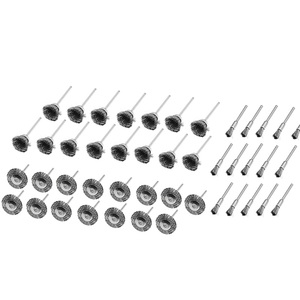 Ensemble de 45 mini-brosses métalliques rotatives, petites brosses métalliques, accessoires pour outils rotatifs mini-perceuse <span class=keywords><strong>Dremel</strong></span> - Product Image 3