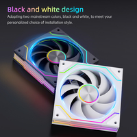 SNOWMAN 120mm RGB PWM Fans Value Pack Alto rendimiento RGB LED Ventiladores de refrigeración para PC Case Upgrade Bulk Set en caja de embalaje