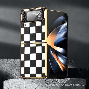 เคสโทรศัพท์ลายตารางโมเสคกันกระแทกสำหรับ Samsung Galaxy Z Flip ลดราคา 60% สินค้าใหม่สำหรับอีคอมเมิร์ซ - Product Image 1